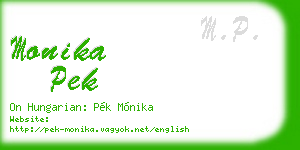 monika pek business card