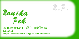 monika pek business card